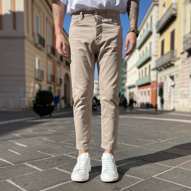 Jeans crema Ibrahimovic regular fit - FLAG STORE